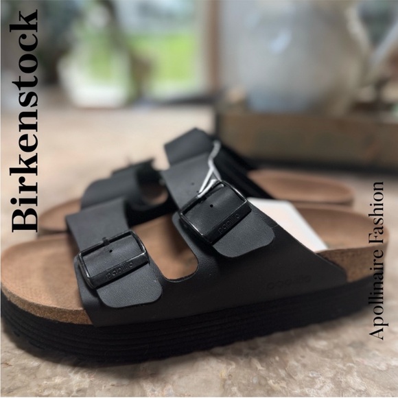 Birkenstock Shoes - Birkenstock Arizona Papillio Black Sandals Size 40 NWT US 9